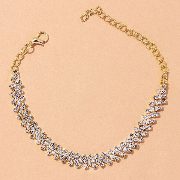 Beach Accessories Crystal Anklet for Women Gold/Silver - Yahko Merchandise