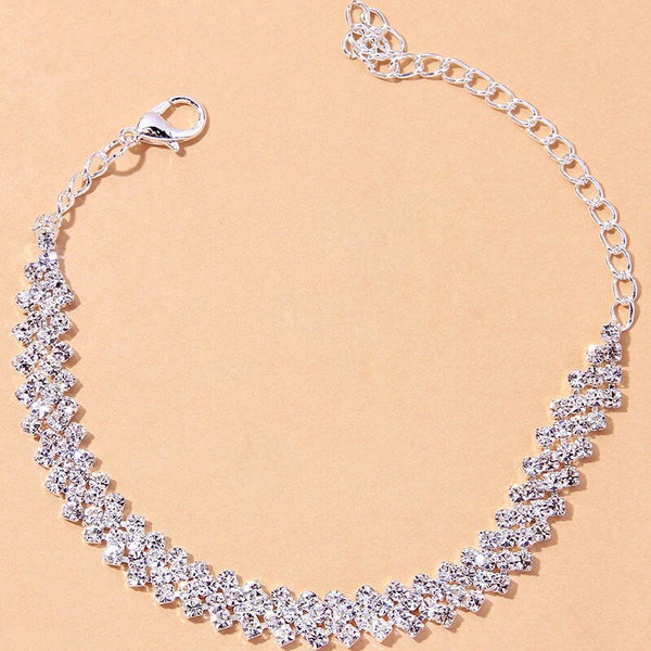 Beach Accessories Crystal Anklet for Women Gold/Silver - Yahko Merchandise