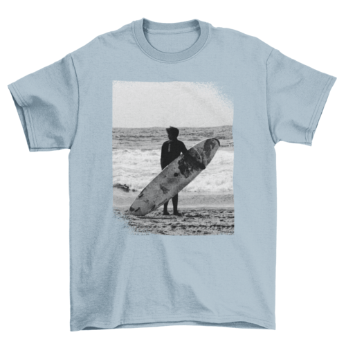 Beach Sea Sand wave board waves Black White cool textures frames - Yahko Merchandise