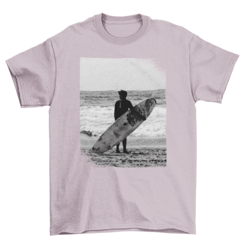Beach Sea Sand wave board waves Black White cool textures frames - Yahko Merchandise