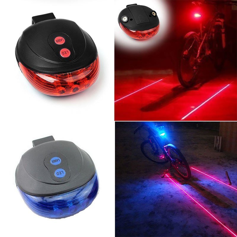 Bicycle Tail Light 5LED 2Laser - Yahko Merchandise