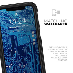 Blue Circuit Board V1 - Skin Kit for the iPhone OtterBox Cases - Yahko Merchandise