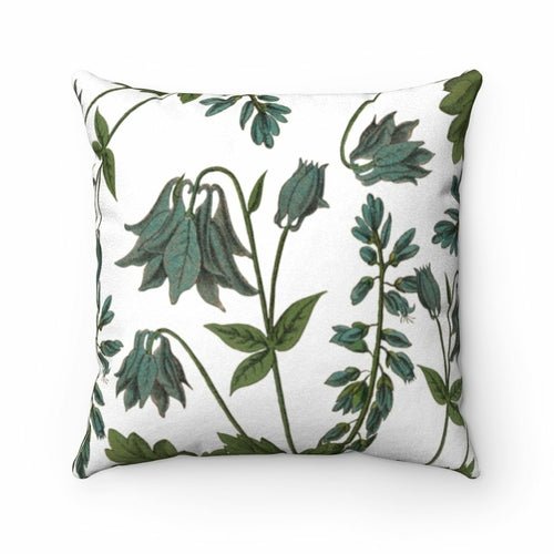 Bluebell Blossoms Double Sided Print Faux Suede Home Decor Cushion - Yahko Merchandise