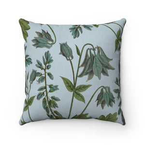 Bluebell Blossoms Double Sided Print Faux Suede Home Decor Cushion - Yahko Merchandise