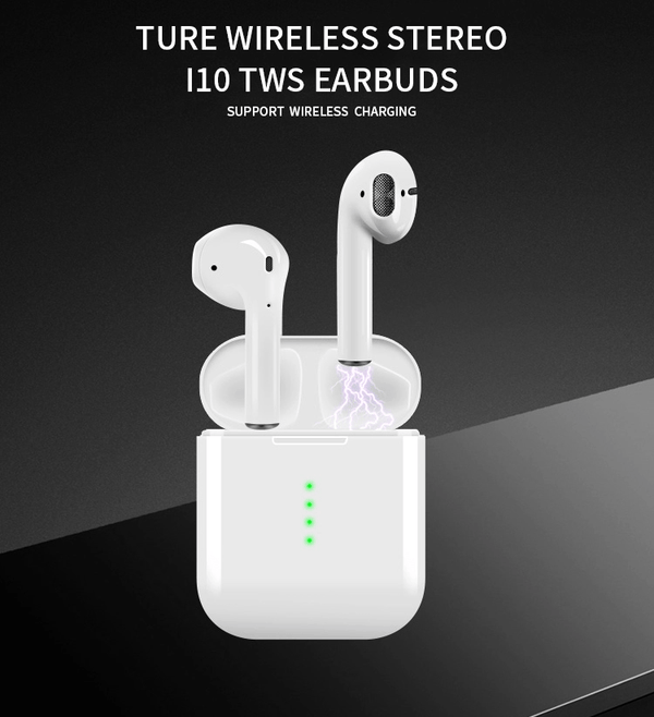 Bluetooth 5.0 Headsets i10 Tws Earbuds with Wireless Charging - Yahko Merchandise