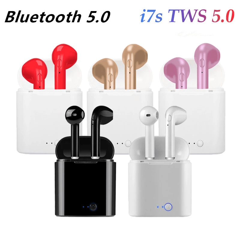 Bluetooth i7s TWS Wireless earbuds for Iphone Huawei Samsung - Yahko Merchandise