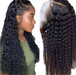 Brazilian Kinky Curly Lace Front Human Hair Wigs - Yahko Merchandise