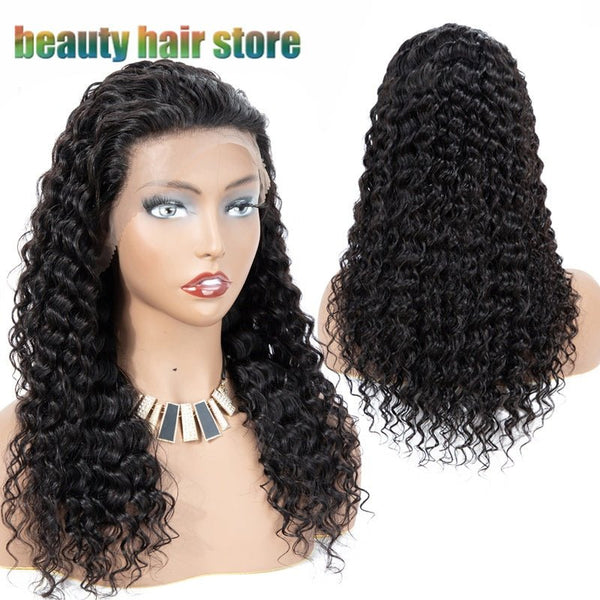 Brazilian Kinky Curly Lace Front Human Hair Wigs - Yahko Merchandise