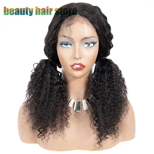 Brazilian Kinky Curly Lace Front Human Hair Wigs - Yahko Merchandise