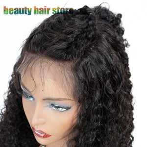Brazilian Kinky Curly Lace Front Human Hair Wigs - Yahko Merchandise
