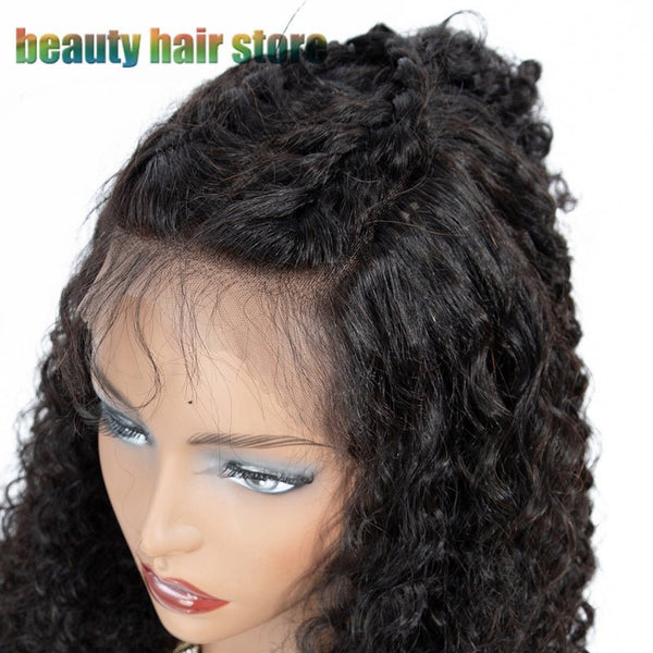 Brazilian Kinky Curly Lace Front Human Hair Wigs - Yahko Merchandise
