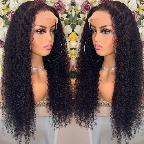Brazilian Kinky Curly Lace Front Human Hair Wigs - Yahko Merchandise