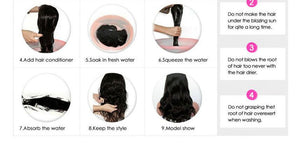 Brazilian Water Wave Headband Human Hair Wigs - Yahko Merchandise
