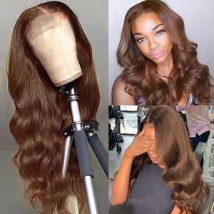 Brown Color Human Hair Wigs Human Hair Wig - Yahko Merchandise
