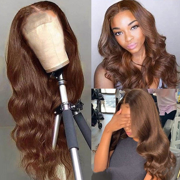 Brown Color Human Hair Wigs Human Hair Wig - Yahko Merchandise