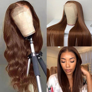 Brown Color Human Hair Wigs Human Hair Wig - Yahko Merchandise