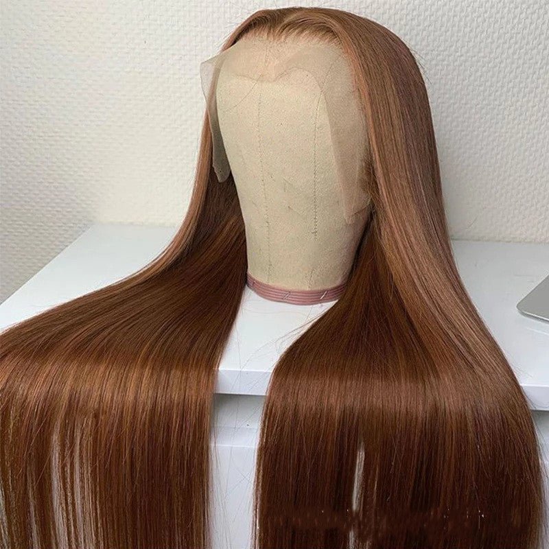 Brown Color Human Hair Wigs Human Hair Wig - Yahko Merchandise