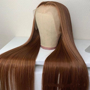 Brown Color Human Hair Wigs Human Hair Wig - Yahko Merchandise