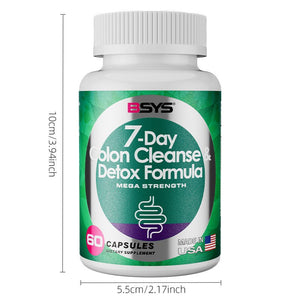 BSYS 7 Day Colon Cleanse & Detox Formula 60's - Yahko Merchandise