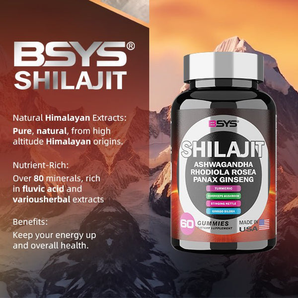 BSYS 8IN1 SHILAJIT GUMMIES 60'S - Yahko Merchandise
