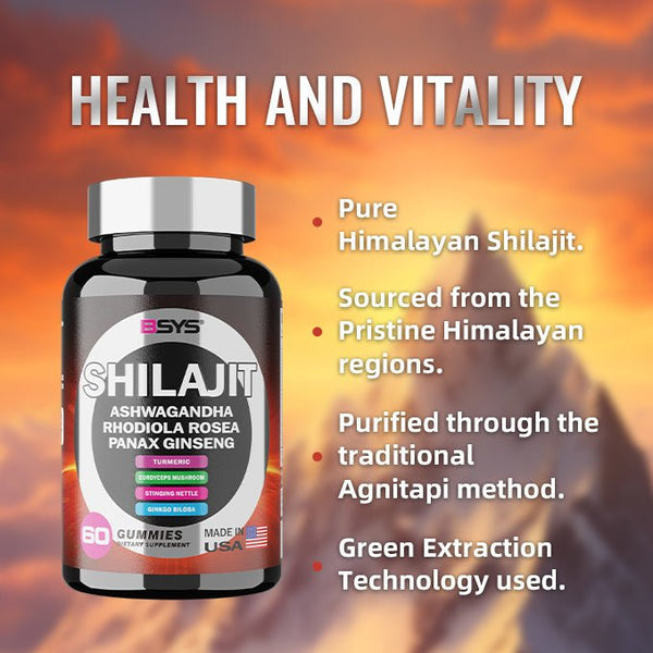 BSYS 8IN1 SHILAJIT GUMMIES 60'S - Yahko Merchandise