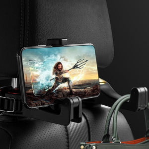 Car Headrest Hook Phone Car Holder Car Hanger For A4 B6 Seat Back Hanger Storage Hook Phone Holder Auto Fastener Clip - Yahko Merchandise