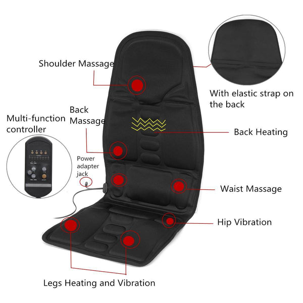 Car massage cushion car home dual - use vibration massage chair - Yahko Merchandise