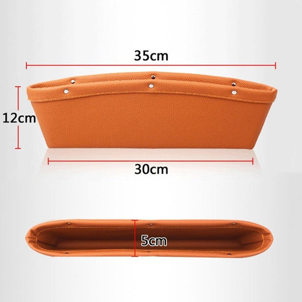 Car Organizer Box Caddy Catcher PU Leather Seat Gap Storage Bag - Yahko Merchandise