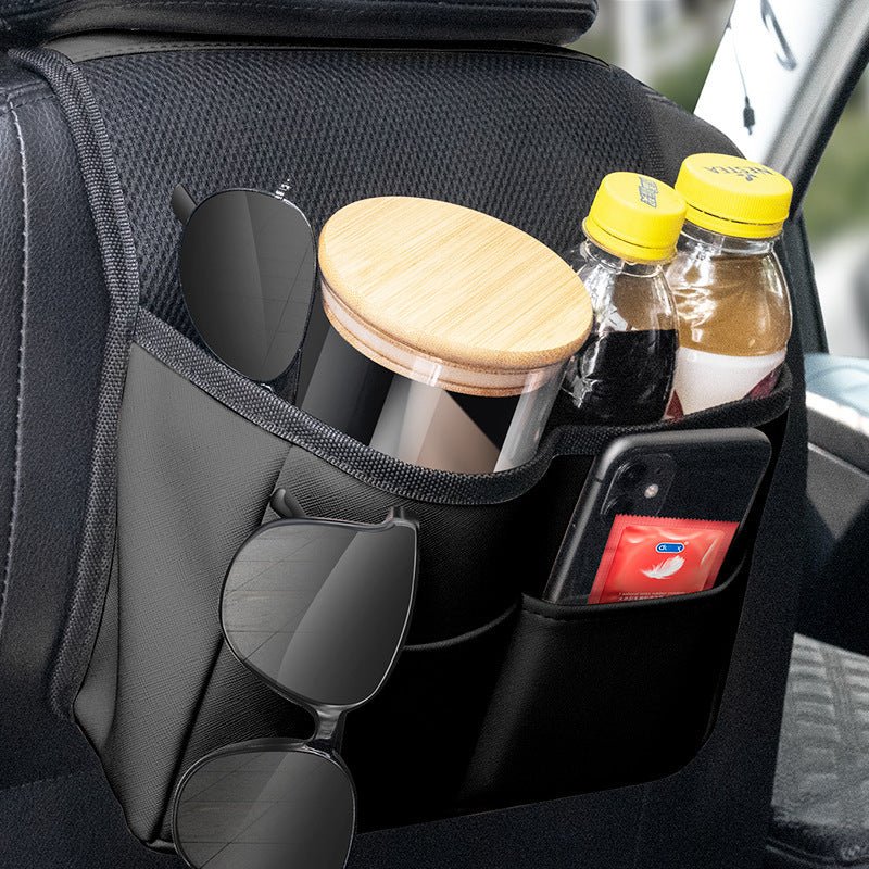 Car Rear Seat Storage Bag Car Leather Multifunctional - Yahko Merchandise