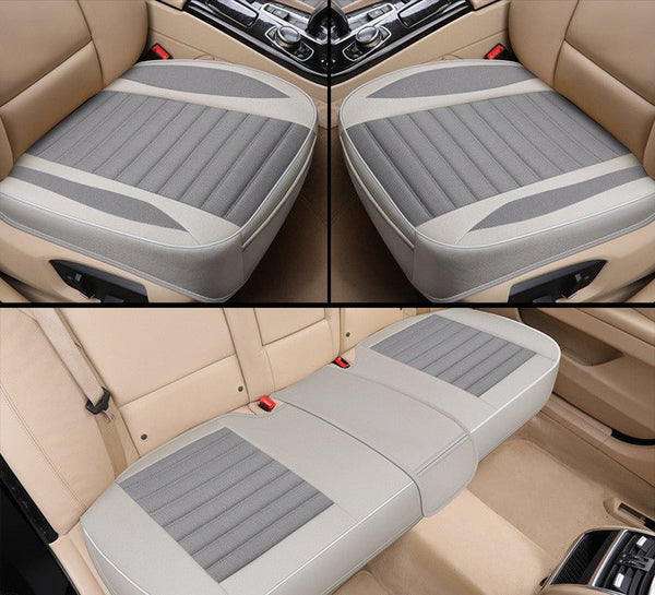 Car Seat Cover,Flax Cushion Seasons Universal Breathable For Most Four - Door Sedan&SUV Ultra - Luxury Car Seat Protection - Yahko Merchandise