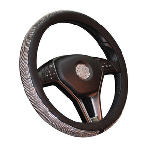 Car steering wheel handle set Four seasons universal really cute feminine cartoon leather anti - slip handle - Yahko Merchandise