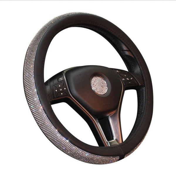Car steering wheel handle set Four seasons universal really cute feminine cartoon leather anti - slip handle - Yahko Merchandise