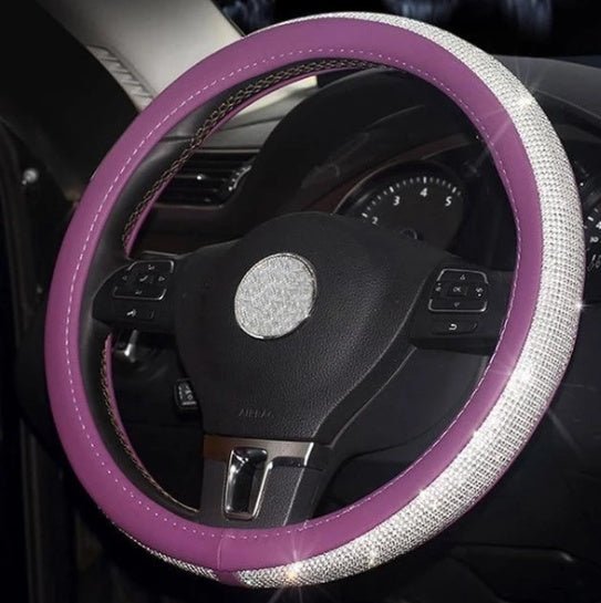 Car steering wheel handle set Four seasons universal really cute feminine cartoon leather anti - slip handle - Yahko Merchandise