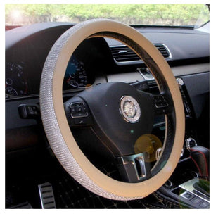 Car steering wheel handle set Four seasons universal really cute feminine cartoon leather anti - slip handle - Yahko Merchandise