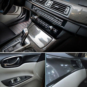 Car Styling Glossy Black 5D Carbon Fiber Vinyl film Car Wrap - Yahko Merchandise