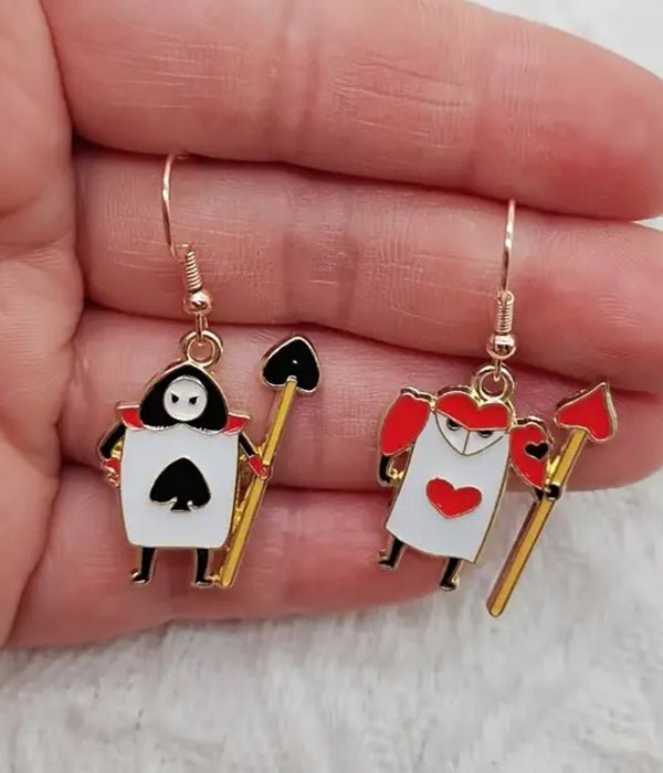 CARD GAME THEME EARRING - Yahko Merchandise
