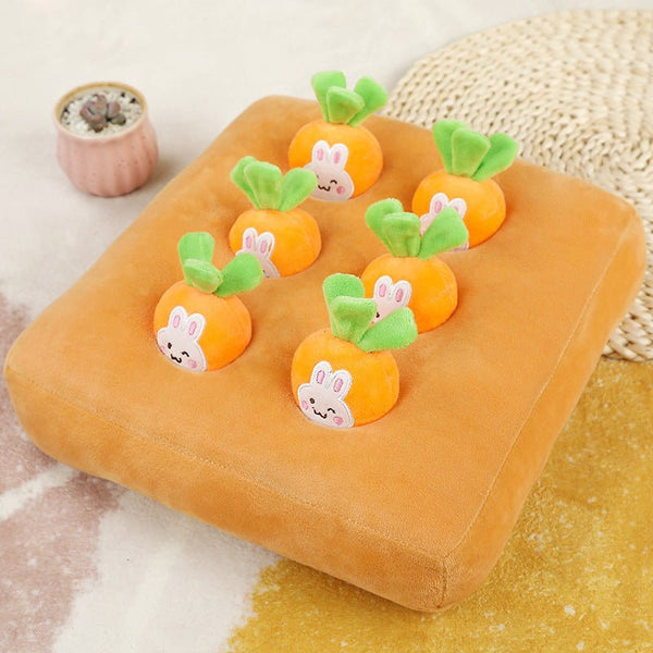 Carrot Pulling Doll Simulation Vegetable Field Plush Toy Pet Dog Cat Sniffing Toy Pet Products - Yahko Merchandise