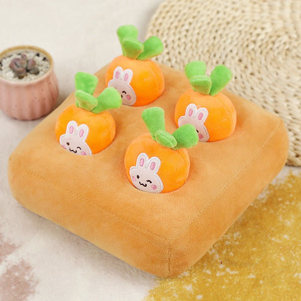Carrot Pulling Doll Simulation Vegetable Field Plush Toy Pet Dog Cat Sniffing Toy Pet Products - Yahko Merchandise