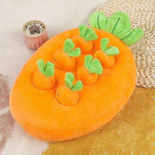 Carrot Pulling Doll Simulation Vegetable Field Plush Toy Pet Dog Cat Sniffing Toy Pet Products - Yahko Merchandise