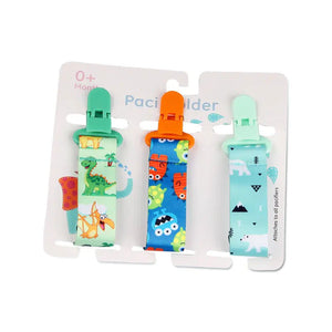 Cartoon Pattern Baby Pacifier Teether Pack of Three - Yahko Merchandise