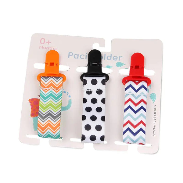 Cartoon Pattern Baby Pacifier Teether Pack of Three - Yahko Merchandise