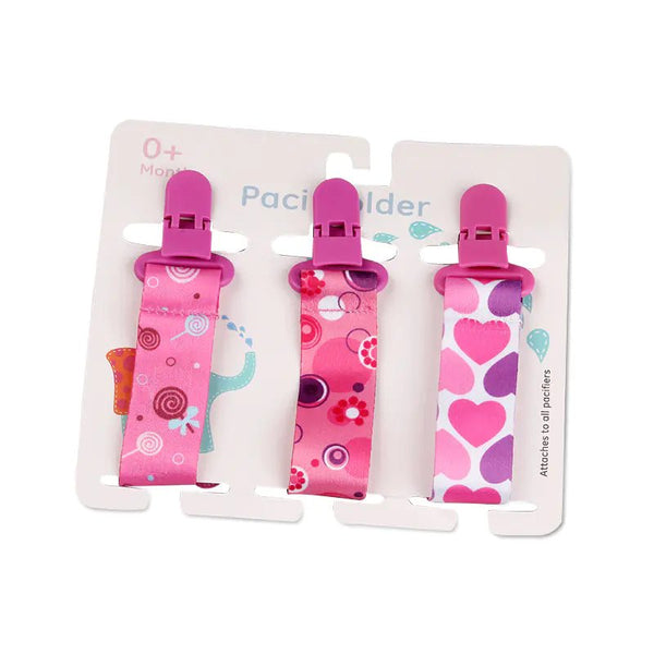 Cartoon Pattern Baby Pacifier Teether Pack of Three - Yahko Merchandise