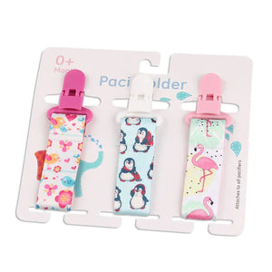 Cartoon Pattern Baby Pacifier Teether Pack of Three - Yahko Merchandise