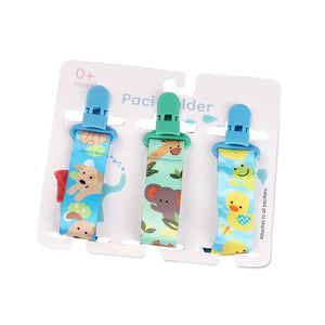 Cartoon Pattern Baby Pacifier Teether Pack of Three - Yahko Merchandise