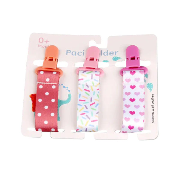 Cartoon Pattern Baby Pacifier Teether Pack of Three - Yahko Merchandise
