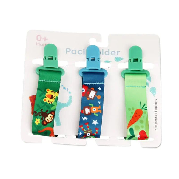 Cartoon Pattern Baby Pacifier Teether Pack of Three - Yahko Merchandise
