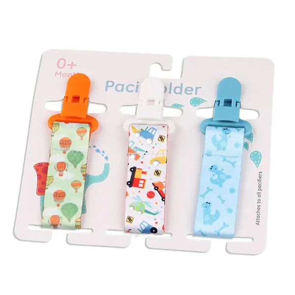 Cartoon Pattern Baby Pacifier Teether Pack of Three - Yahko Merchandise
