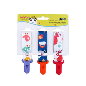 Cartoon Pattern Baby Pacifier Teether Pack of Three - Yahko Merchandise