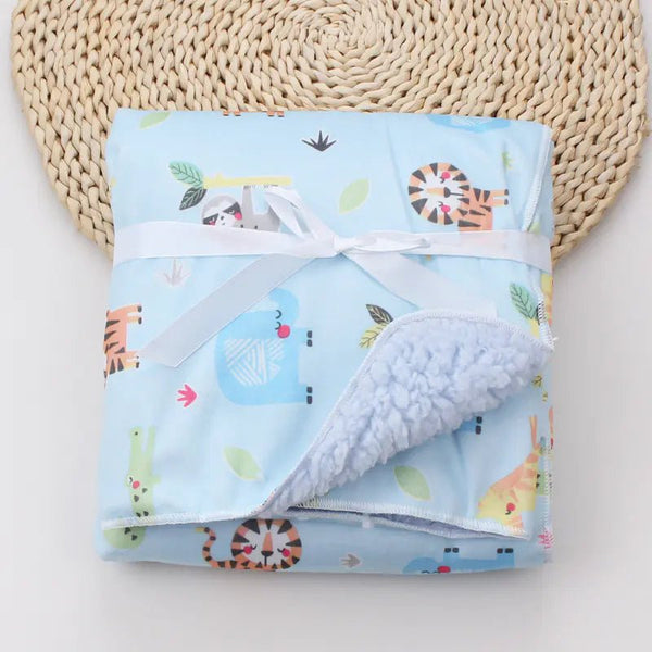 Cartoon Printed Baby Blanket - Yahko Merchandise