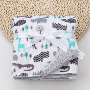 Cartoon Printed Baby Blanket - Yahko Merchandise